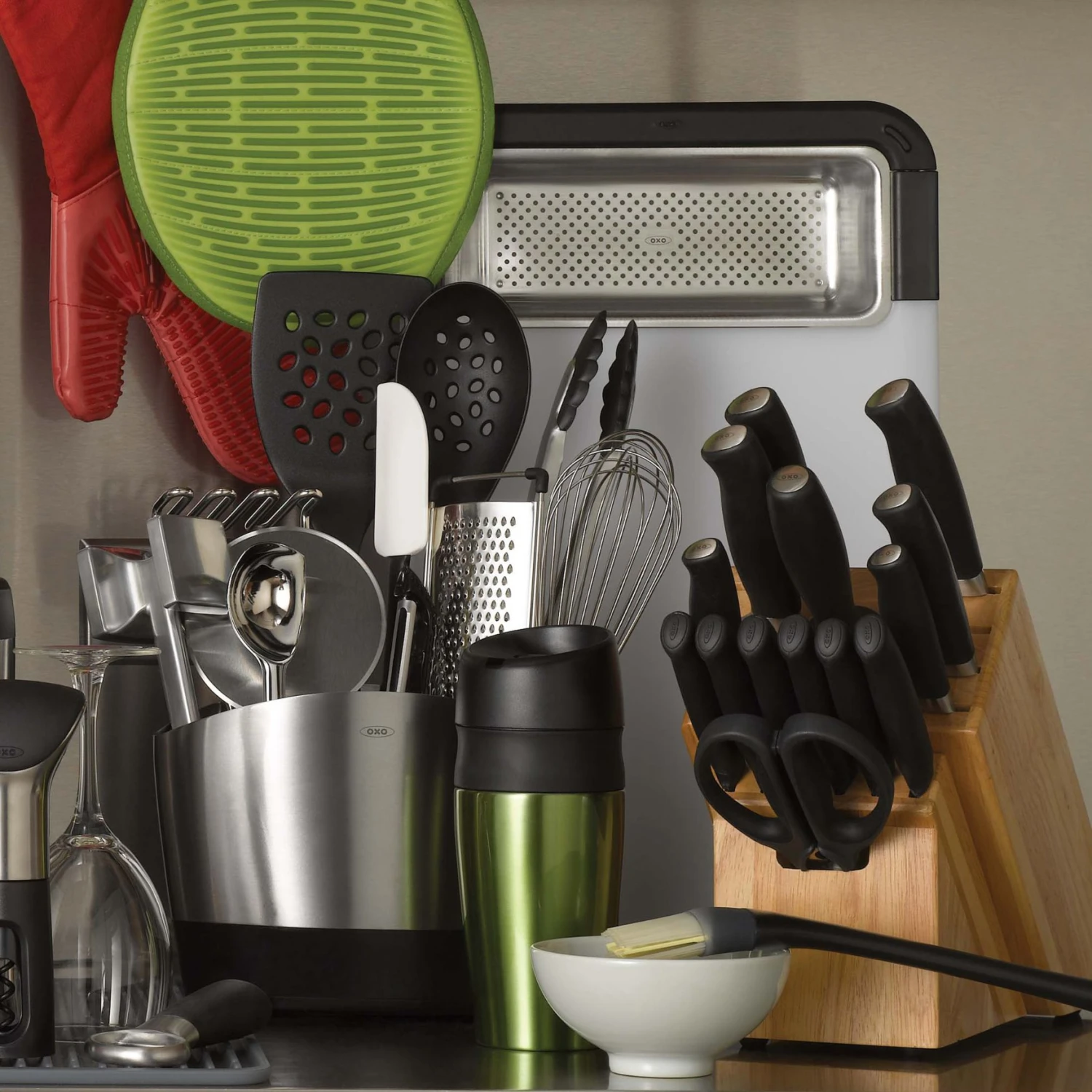 12" Tongs With Nylon Heads 12" Tongs With Nylon Heads -OXO Kitchen Essentials 1054628 3 12 tongs with nylon heads