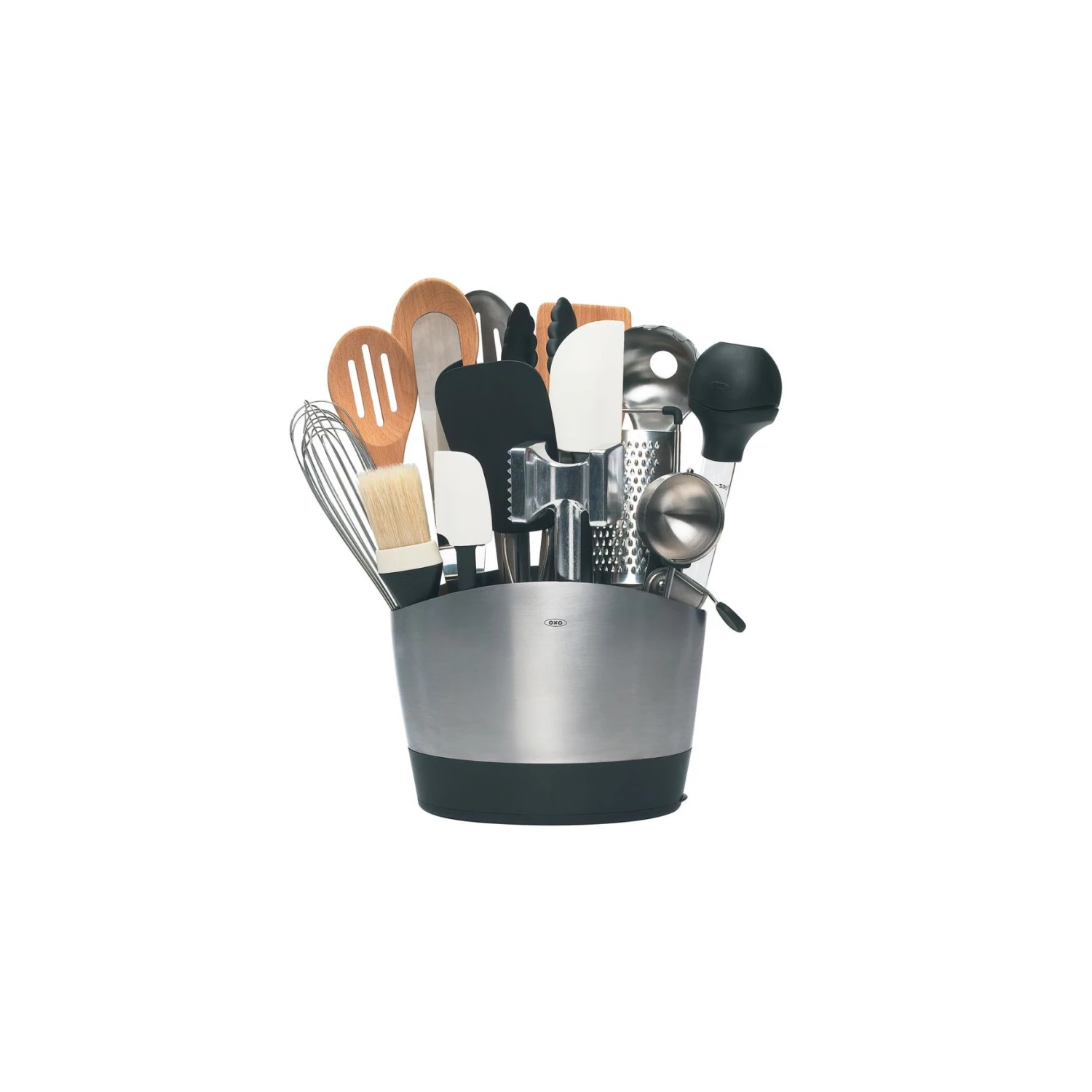 Stainless Steel Utensil Holder Stainless Steel Utensil Holder -OXO Kitchen Essentials 1066734 2