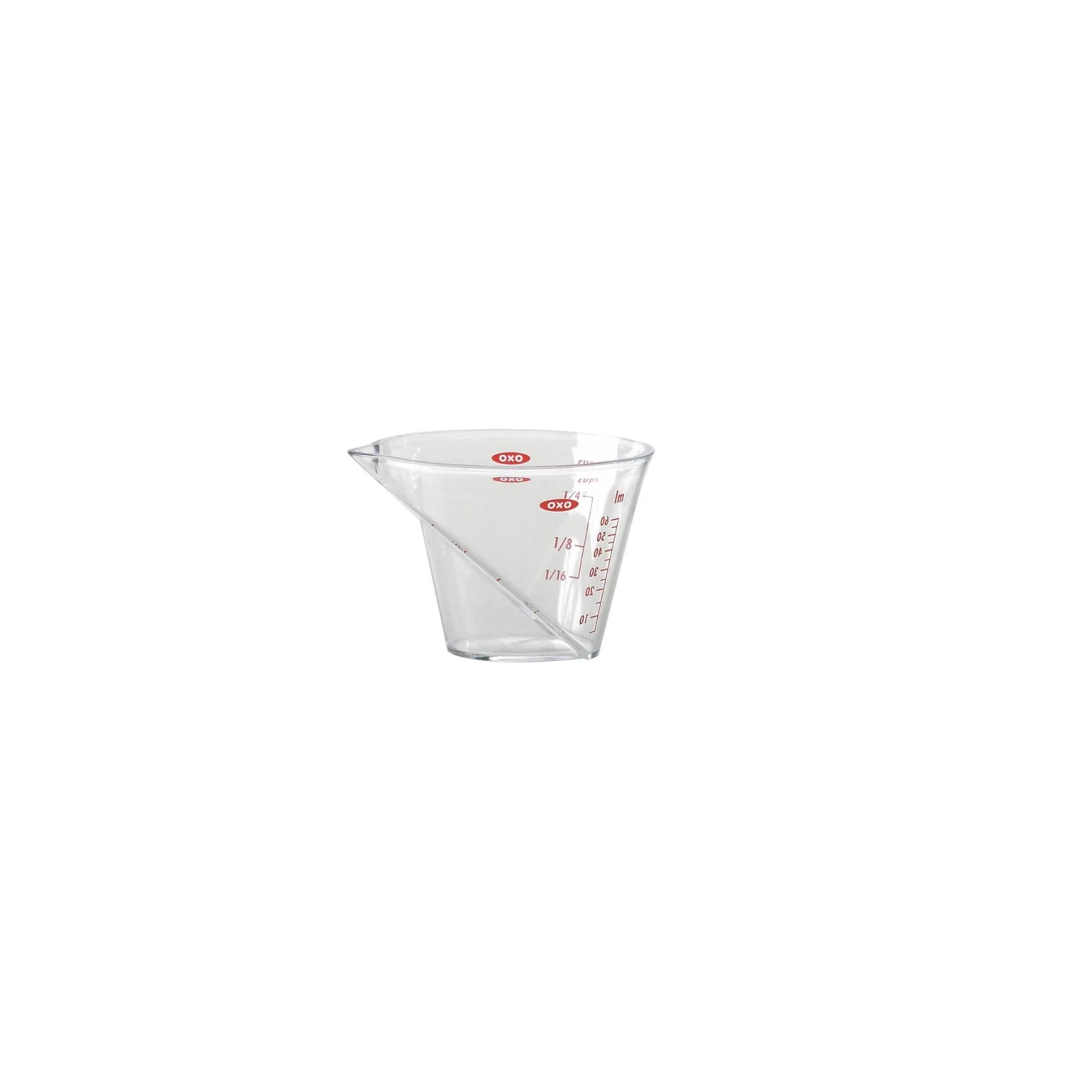 Mini Measuring Cup Angled For Accurate Measurement | OXO Mini Measuring Cup Angled For Accurate Measurement | OXO -OXO Kitchen Essentials 1102640v4