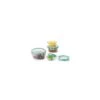 8 Piece SNAP Glass Round Container Set