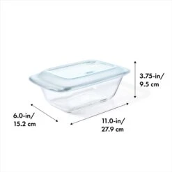 1.6 Qt Loaf Baking Dish With Lid -OXO Kitchen Essentials 11249200 8 dim 1