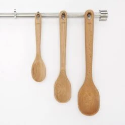 3 Piece Wooden Spoon Set -OXO Kitchen Essentials 1130780 5 3 piece wooden spoon set