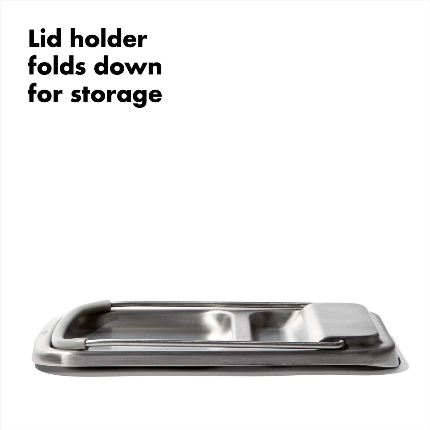 Stainless Steel Spoon Rest With Lid Holder Stainless Steel Spoon Rest With Lid Holder -OXO Kitchen Essentials 13311700 8c 1