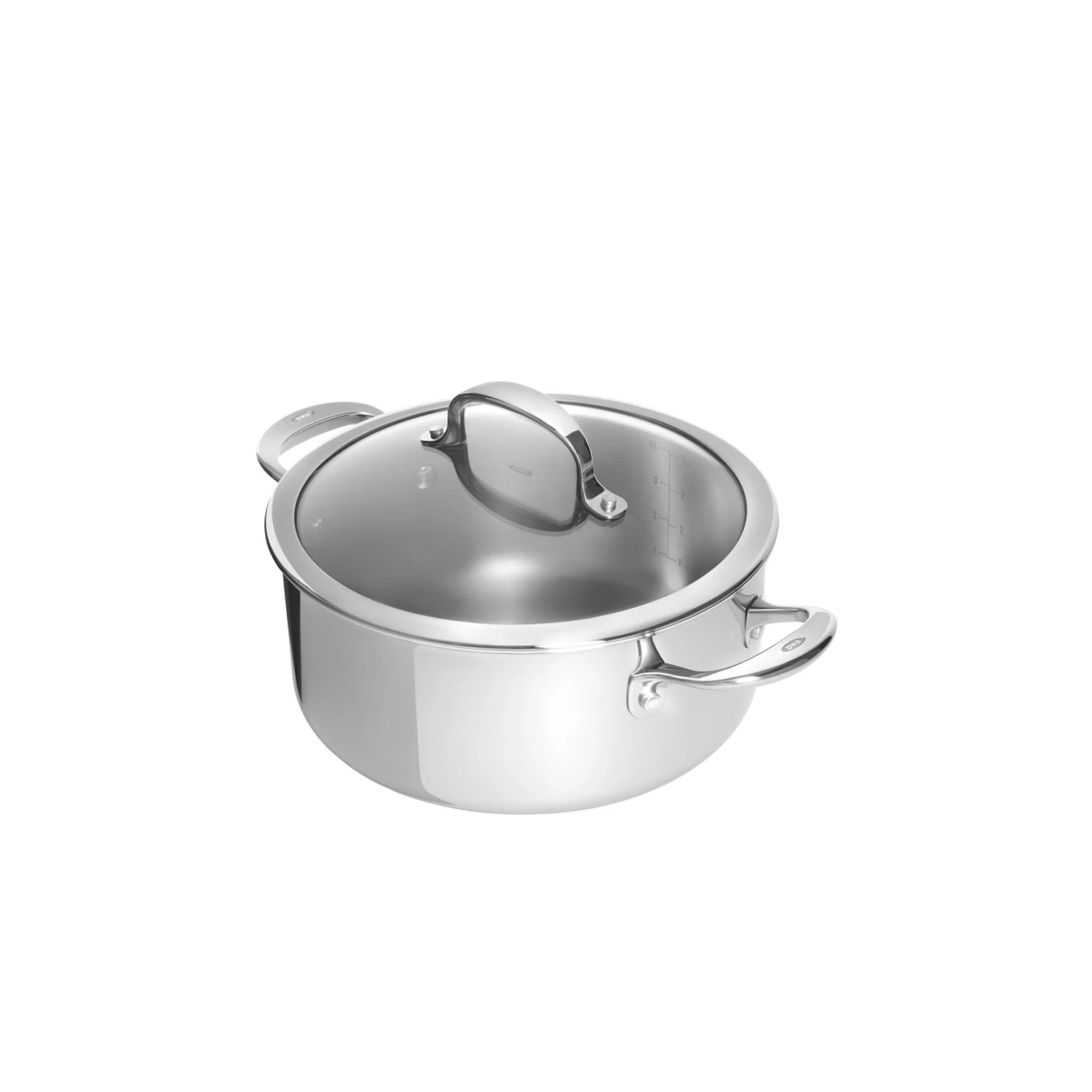 Stainless Steel Pro 5 Qt Casserole + Cover Stainless Steel Pro 5 Qt Casserole + Cover -OXO Kitchen Essentials CW000976 003