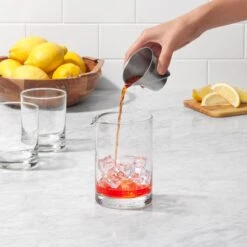 OXO 5-Piece Barware Set - Exclusive -OXO Kitchen Essentials angled pourer