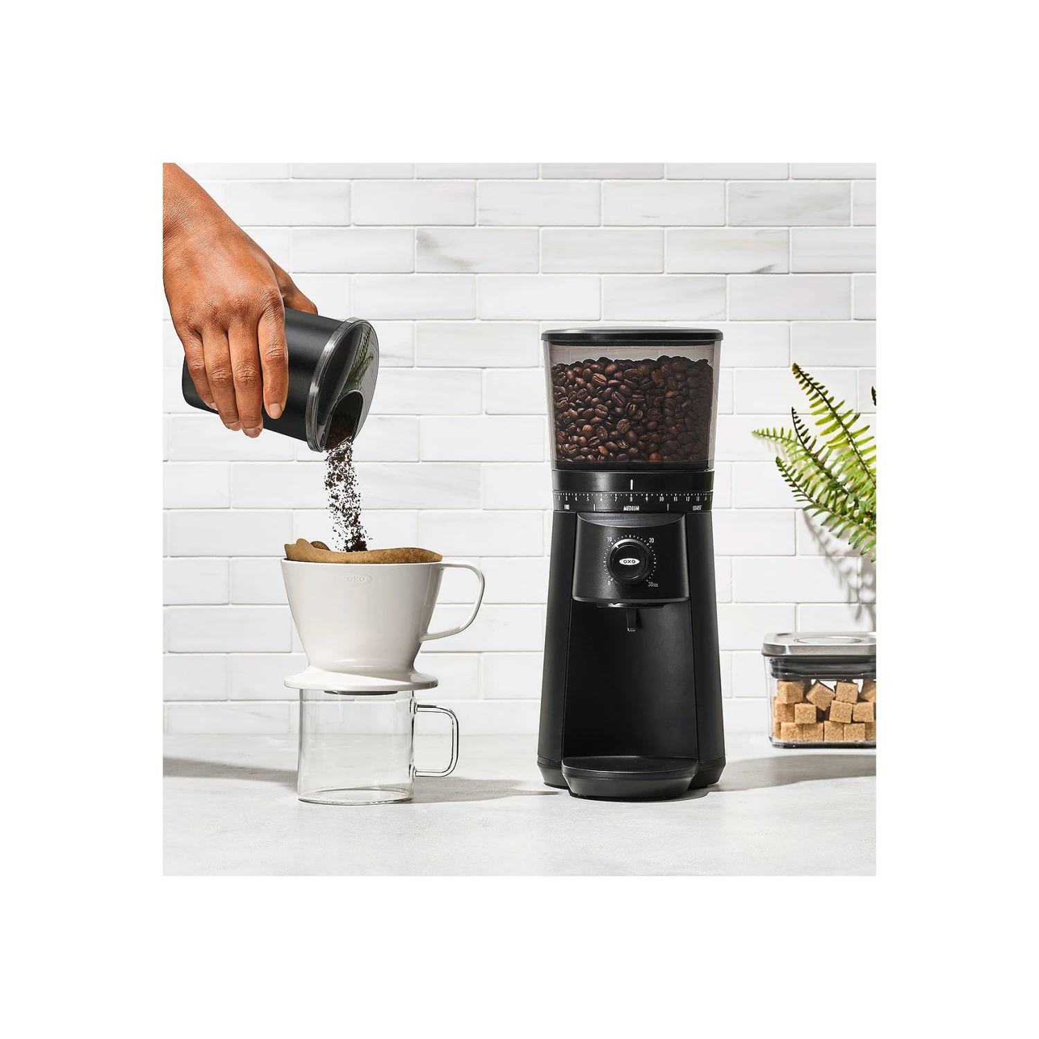 Conical Burr Coffee Grinder - Matte Black Conical Burr Coffee Grinder - Matte Black -OXO Kitchen Essentials brew 8722600 tbg matteblack 06