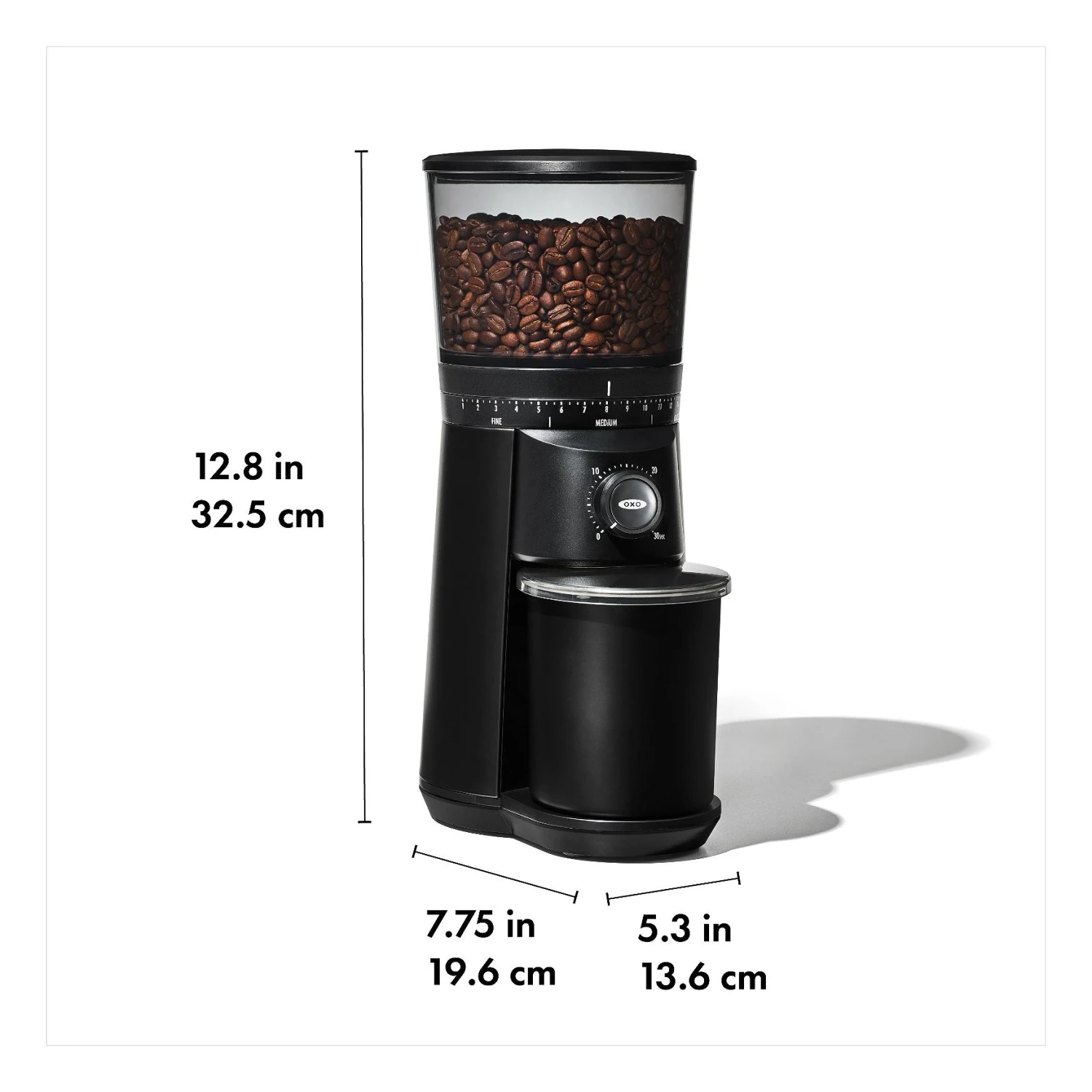 Conical Burr Coffee Grinder - Matte Black Conical Burr Coffee Grinder - Matte Black -OXO Kitchen Essentials brew 8722600 tbgmatteblack apdp 01 dim