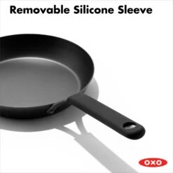 OXO Obsidian Carbon Steel 12" Frypan With Silicone Sleeve -OXO Kitchen Essentials cc005101 001 5