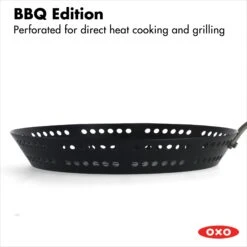 OXO Obsidian Carbon Steel 12" BBQ Frypan With Silicone Sleeve 4 OXO Obsidian Carbon Steel 12" BBQ Frypan With Silicone Sleeve -OXO Kitchen Essentials cc005104 001 5