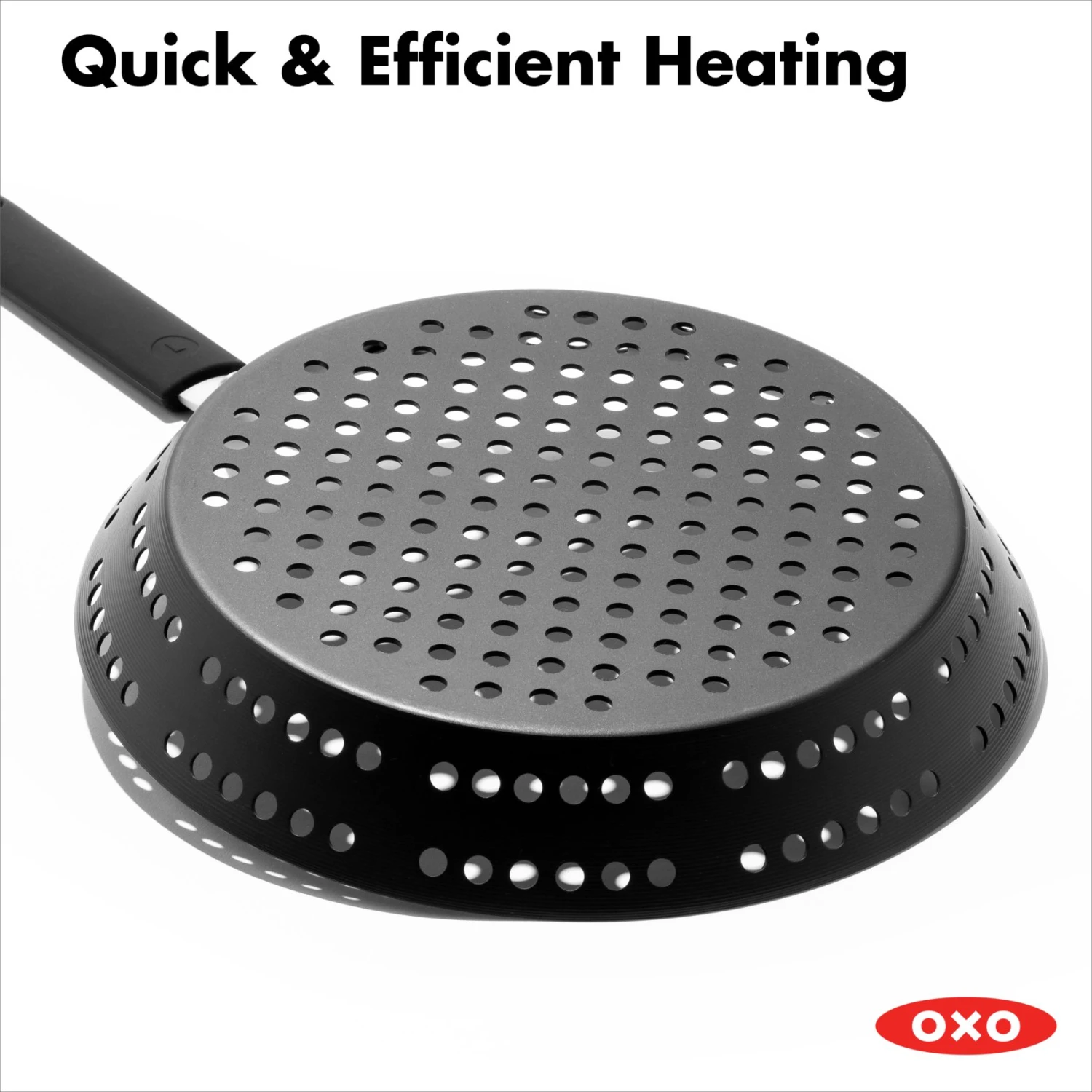OXO Obsidian Carbon Steel 12" BBQ Frypan With Silicone Sleeve OXO Obsidian Carbon Steel 12" BBQ Frypan With Silicone Sleeve -OXO Kitchen Essentials cc005104 001 7