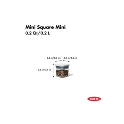 POP Container - Mini Square Mini (0.2 Qt.)