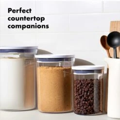 POP Round Canister - Medium (3.3 Qt) 2 POP Round Canister - Medium (3.3 Qt) -OXO Kitchen Essentials gg 11283700 8 1