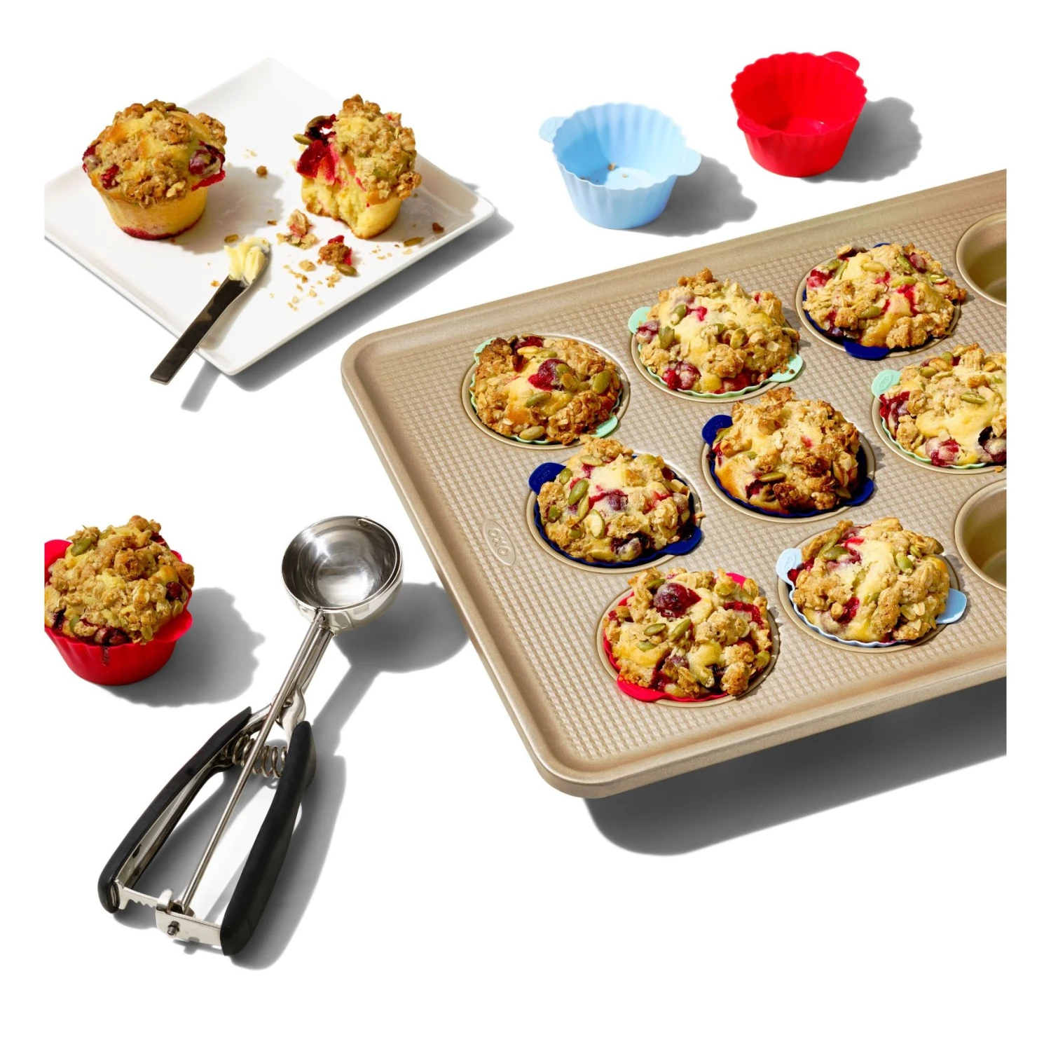 Silicone Baking Cups - Blister Silicone Baking Cups - Blister -OXO Kitchen Essentials gg 11313700 9b w rgb