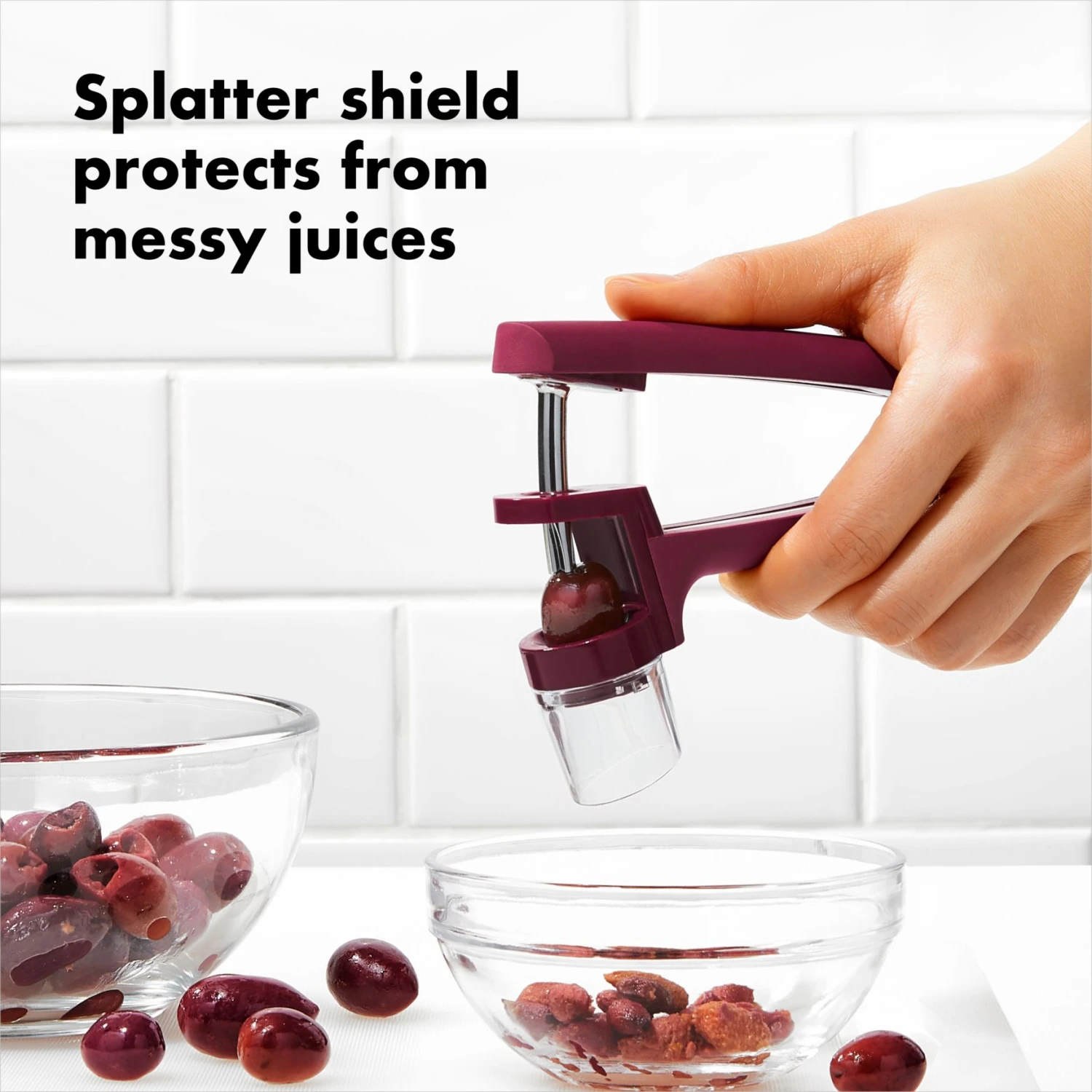 OXO Good Grips Cherry & Olive Pitter - Beet OXO Good Grips Cherry & Olive Pitter - Beet -OXO Kitchen Essentials gg 11316200 8a