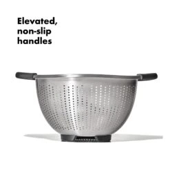 Stainless Steel 3 Qt./ 2.8L Colander 2 Stainless Steel 3 Qt./ 2.8L Colander -OXO Kitchen Essentials gg 11330800 stainlesssteelcolander3qt apdp 01