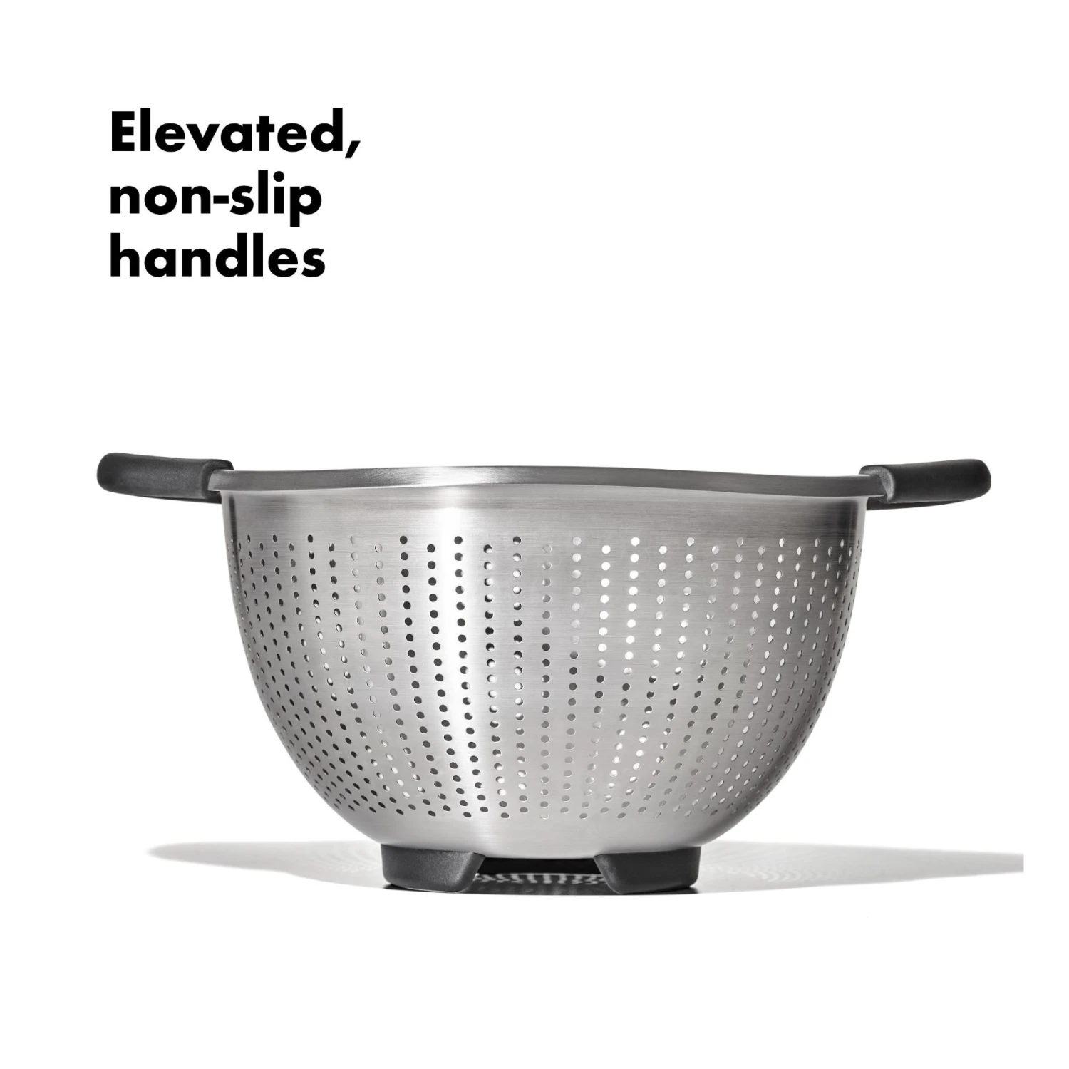 Stainless Steel 3 Qt./ 2.8L Colander Stainless Steel 3 Qt./ 2.8L Colander -OXO Kitchen Essentials gg 11330800 stainlesssteelcolander3qt apdp 01