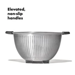 Stainless Steel 5 Qt./ 4.7 L Colander 2 Stainless Steel 5 Qt./ 4.7 L Colander -OXO Kitchen Essentials gg 11330900 stainless steel colander 5qt apdp 01
