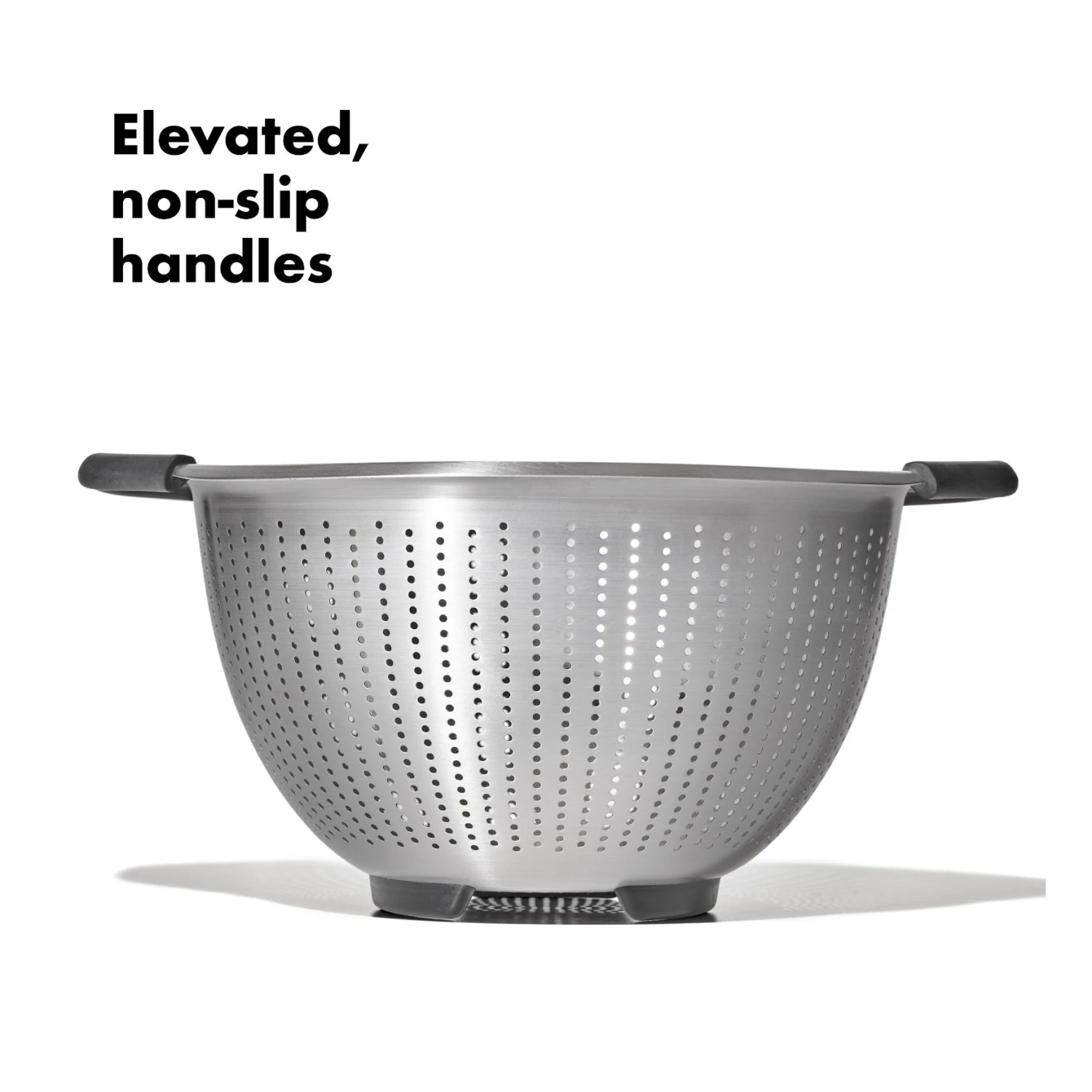 Stainless Steel 5 Qt./ 4.7 L Colander Stainless Steel 5 Qt./ 4.7 L Colander -OXO Kitchen Essentials gg 11330900 stainless steel colander 5qt apdp 01
