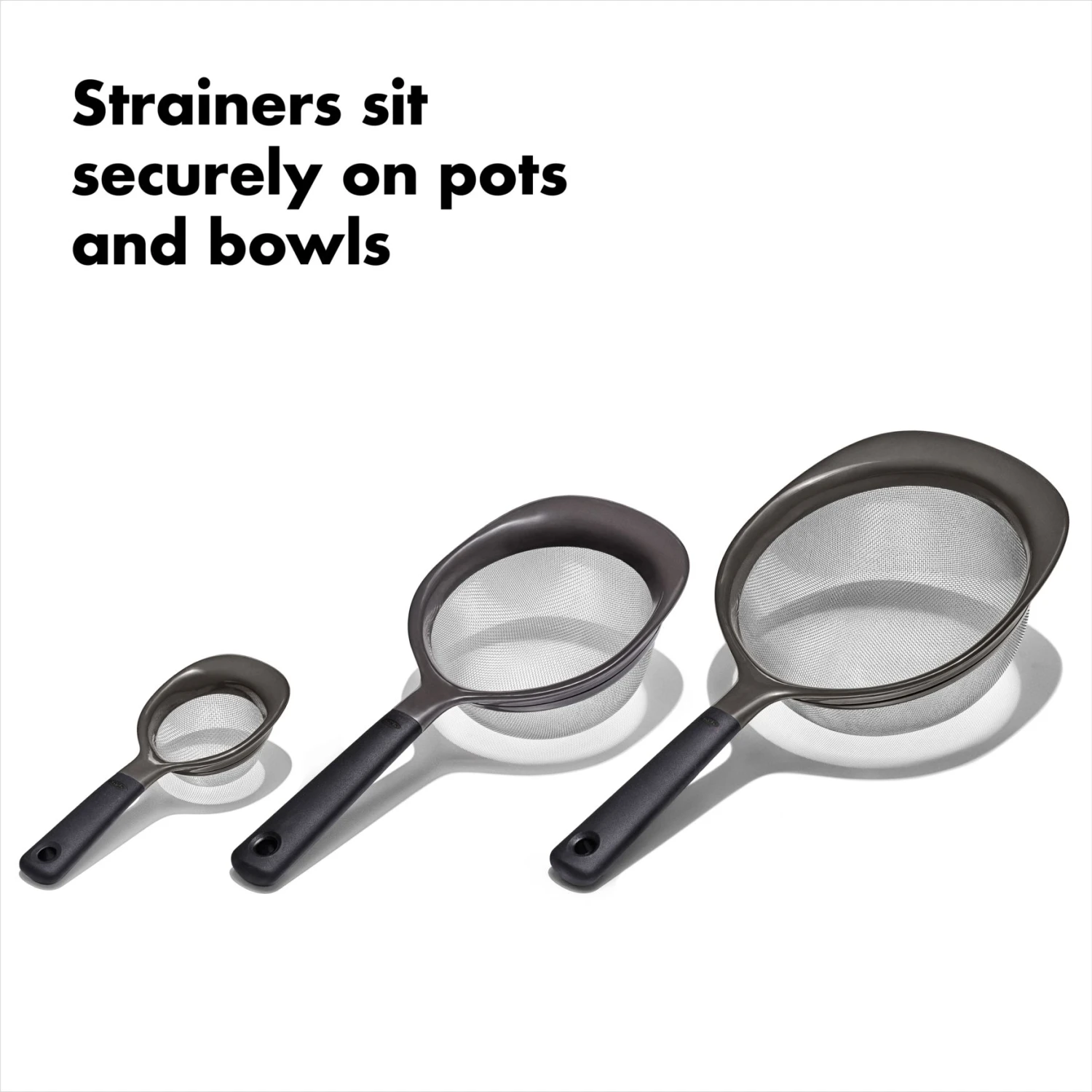 OXO Good Grips 3 Piece Strainer Set OXO Good Grips 3 Piece Strainer Set -OXO Kitchen Essentials gg 11344300 8c 2
