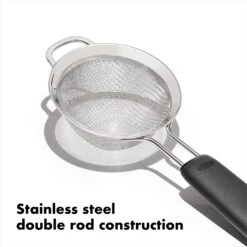 OXO Good Grips 3 In./7.6 Cm Mini Strainer 3 OXO Good Grips 3 In./7.6 Cm Mini Strainer -OXO Kitchen Essentials gg 1136000 8a