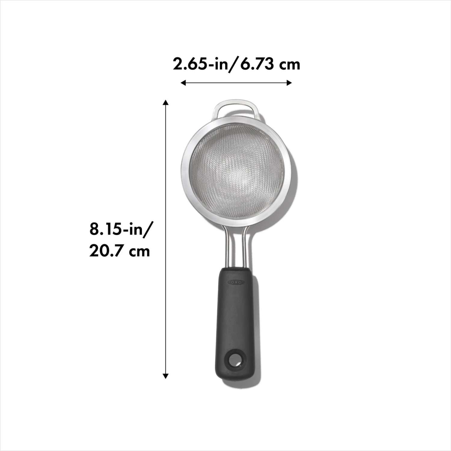 OXO Good Grips 3 In./7.6 Cm Mini Strainer OXO Good Grips 3 In./7.6 Cm Mini Strainer -OXO Kitchen Essentials gg 1136000 8dim