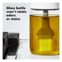 Glass Oil Bottle And Silicone Brush Set -OXO Kitchen Essentials gg 11380400 glassoilbottleandbrush apdp 03