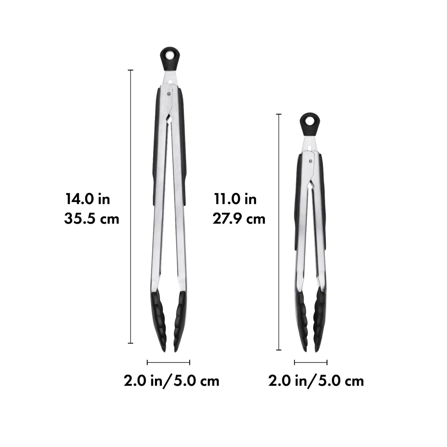 2-Piece Tongs With Nylon Heads Set 2-Piece Tongs With Nylon Heads Set -OXO Kitchen Essentials gg 11387100 nylontongset pdp 01 dim