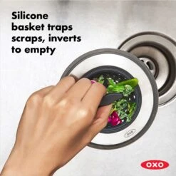 2-in-1 Sink Strainer & Stopper -OXO Kitchen Essentials gg 13259500 8b 1