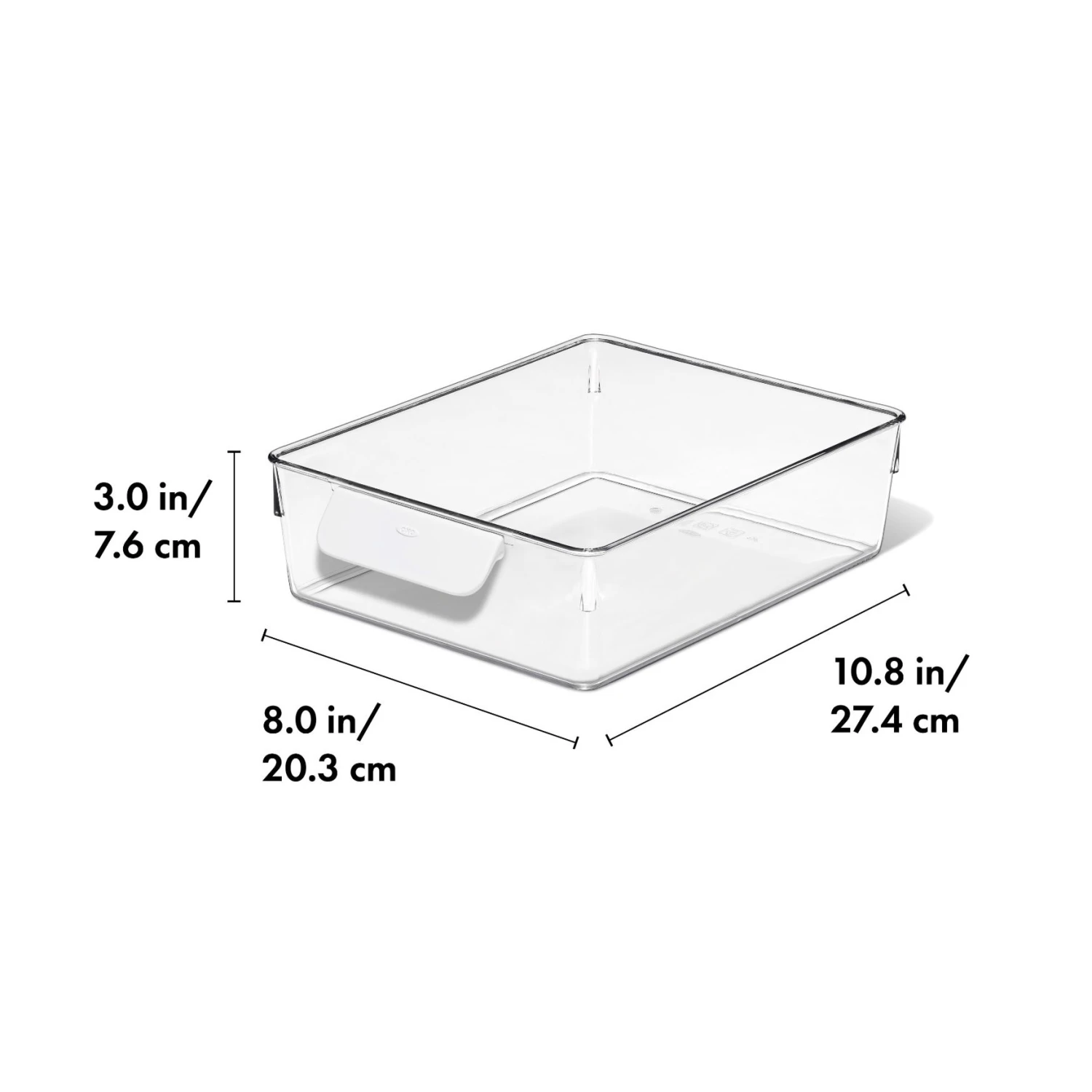 OXO Good Grips Refrigerator Storage Bin 5 In X 10 In OXO Good Grips Refrigerator Storage Bin 5 In X 10 In -OXO Kitchen Essentials