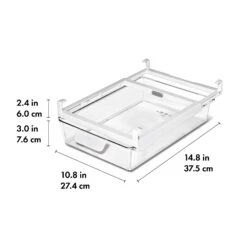 OXO Good Grips Refrigerator Undershelf Drawer 10 In 14 OXO Good Grips Refrigerator Undershelf Drawer 10 In -OXO Kitchen Essentials gg 13346800 14inundershelfdrawer apdp 01 dim