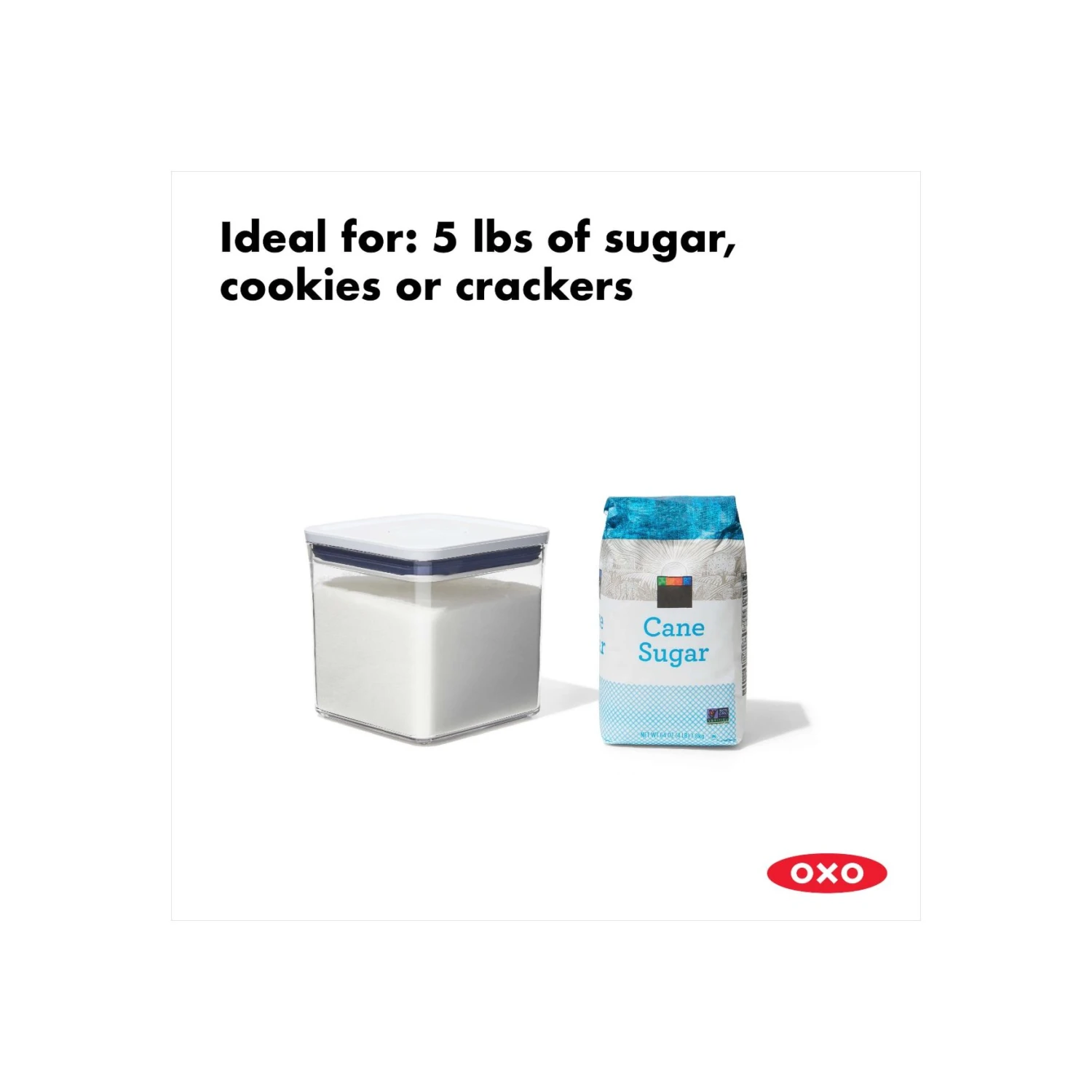 POP Container - Big Square Short (2.8 Qt.) POP Container - Big Square Short (2.8 Qt.) -OXO Kitchen Essentials gg idealfor 8bigsquareshort 1