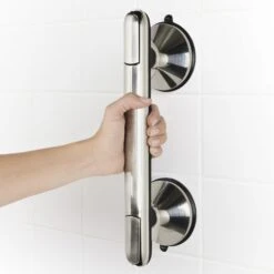 Suction Grip Bar - Brushed Nickel 2 Suction Grip Bar - Brushed Nickel -OXO Kitchen Essentials oxo good grips suction grip bar brushed nickel 1465780 4