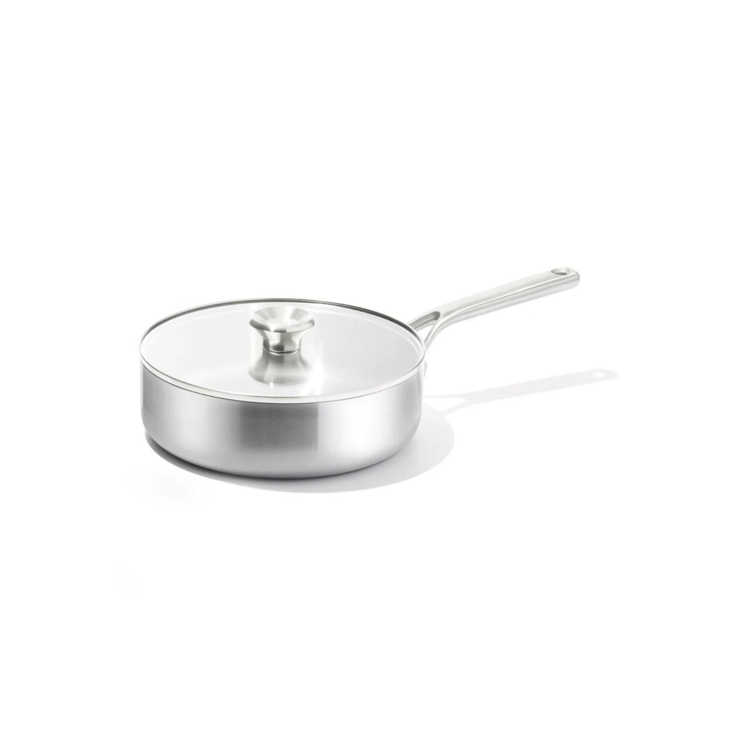 OXO Tri-Ply Stainless Mira Series 3.3 Qt Sauté Pan With Lid OXO Tri-Ply Stainless Mira Series 3.3 Qt Sauté Pan With Lid -OXO Kitchen Essentials