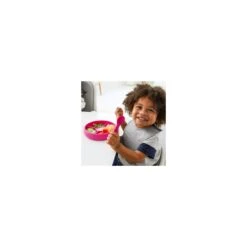 Silicone Divided Plate -OXO Kitchen Essentials pink divided plate