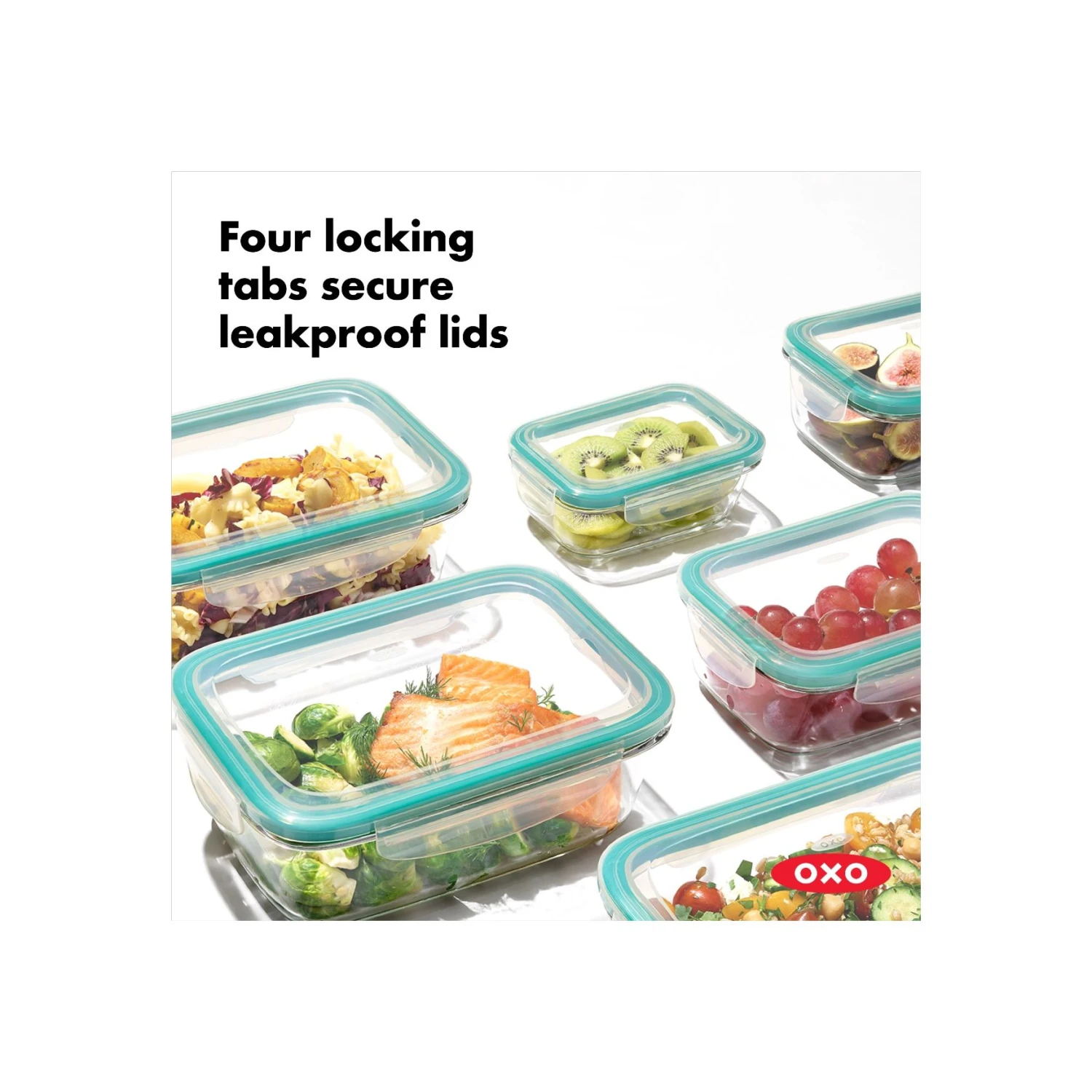 16-Piece Smart Seal Glass Container Set 16-Piece Smart Seal Glass Container Set -OXO Kitchen Essentials smart seal openstock thumbnails 8