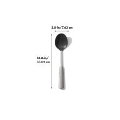 OXO Steel Silicone Cooking Spoon 4 OXO Steel Silicone Cooking Spoon -OXO Kitchen Essentials stl 3120700 8dim
