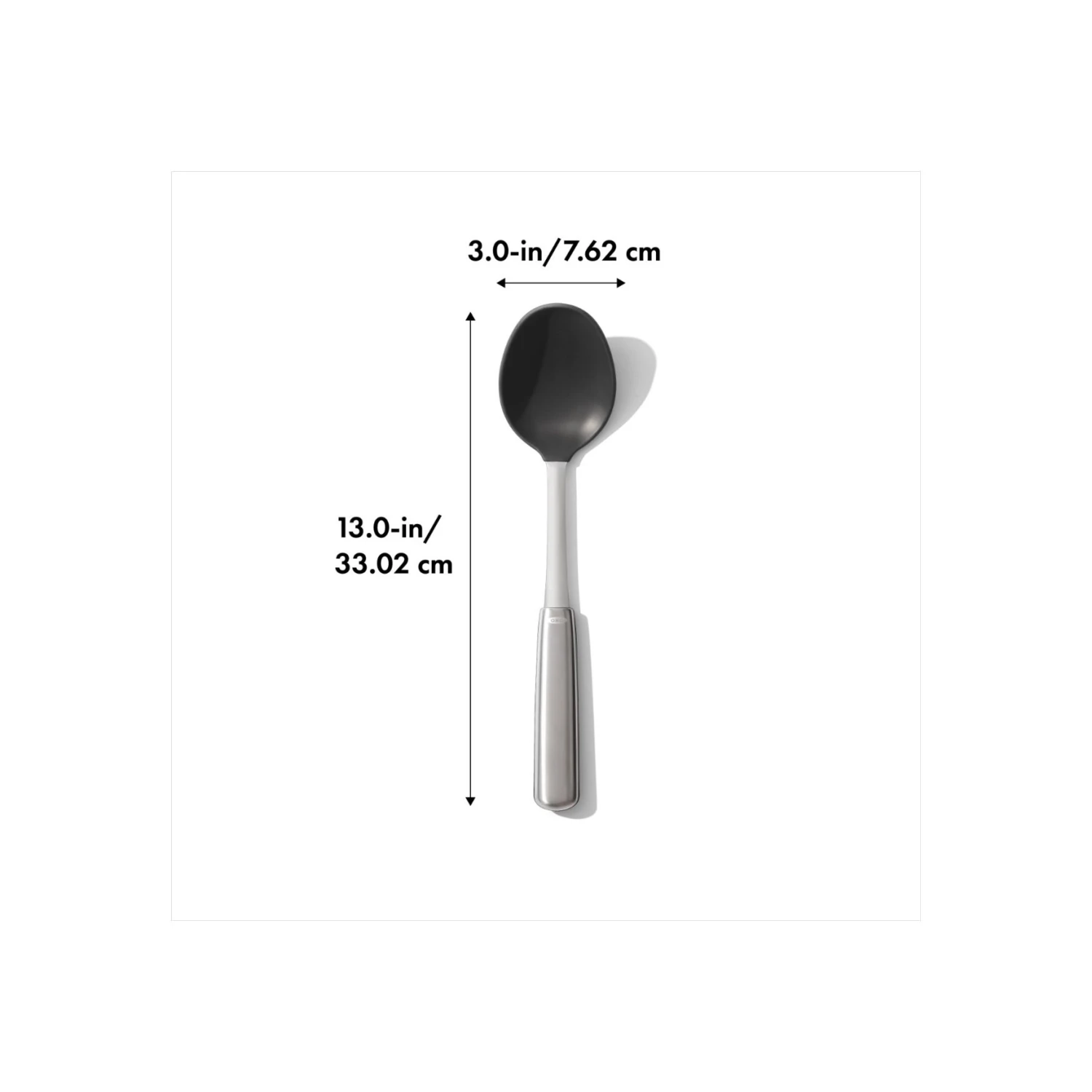 OXO Steel Silicone Cooking Spoon OXO Steel Silicone Cooking Spoon -OXO Kitchen Essentials stl 3120700 8dim