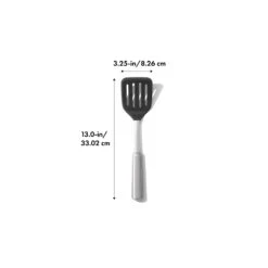 OXO Steel Silicone Flexible Turner 4 OXO Steel Silicone Flexible Turner -OXO Kitchen Essentials stl 3120800 8dim