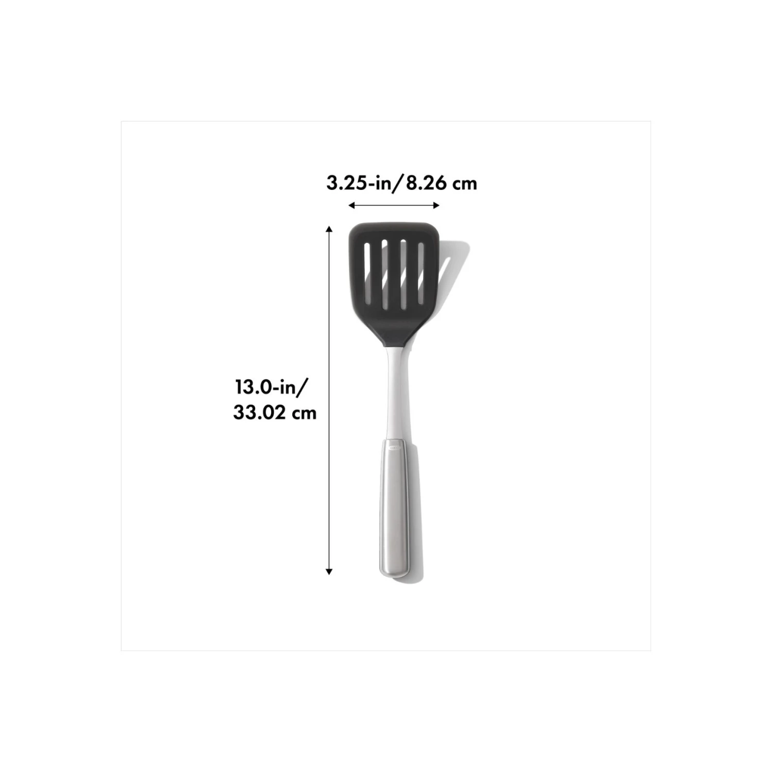 OXO Steel Silicone Flexible Turner OXO Steel Silicone Flexible Turner -OXO Kitchen Essentials stl 3120800 8dim