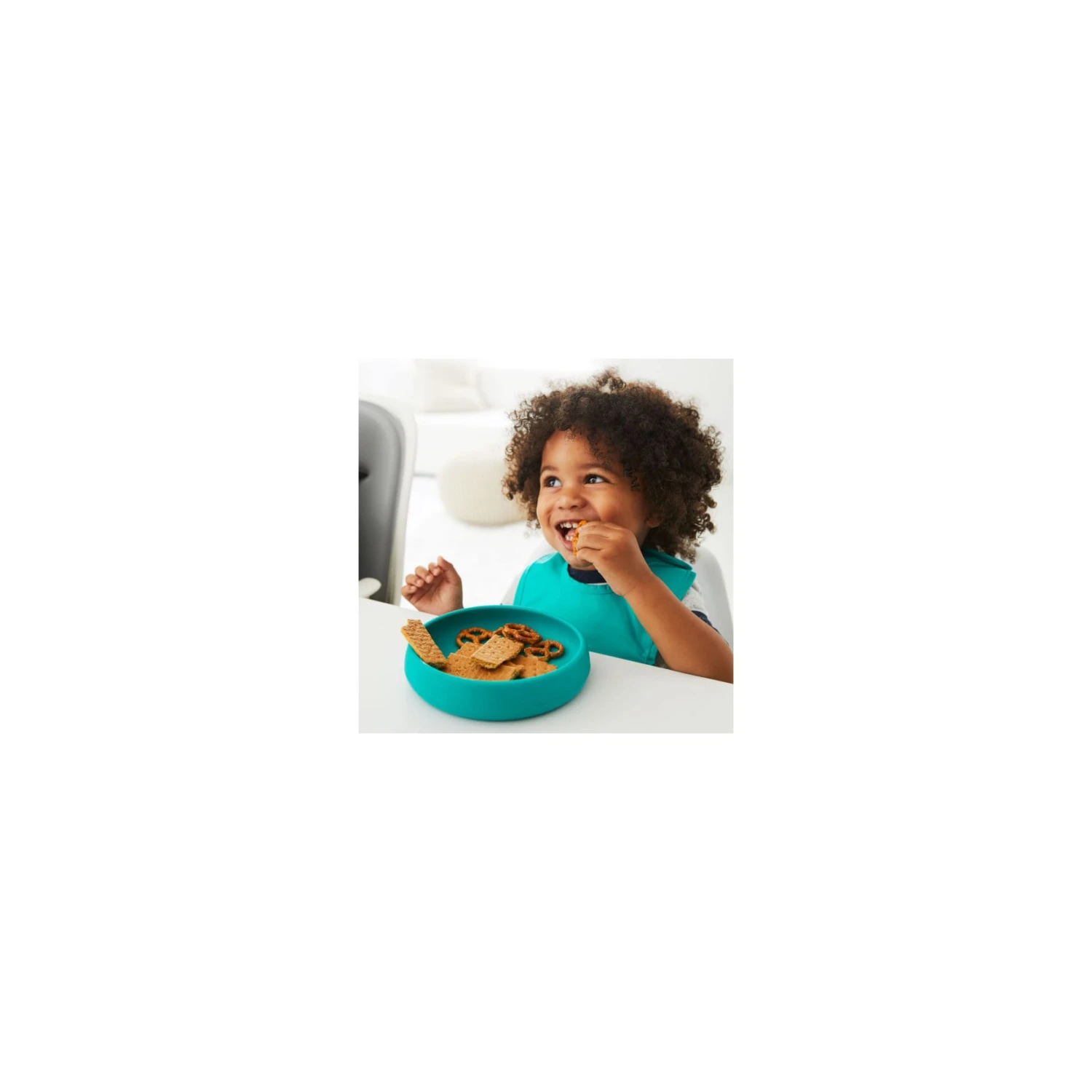 Silicone Plate Silicone Plate -OXO Kitchen Essentials teal plate