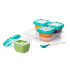 6 Oz Baby Blocks™ Plastic Freezer Storage Containers