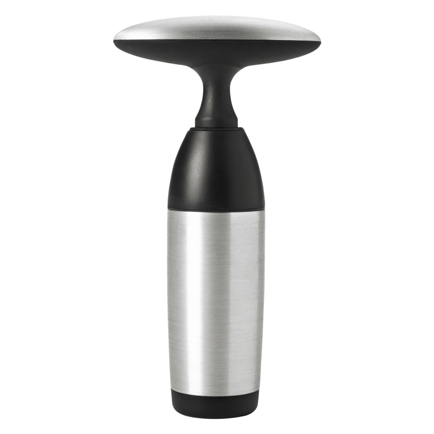 SteeL Vacuum Wine Preserver And 2 Stoppers SteeL Vacuum Wine Preserver And 2 Stoppers -OXO Kitchen Essentials vacuum seal wine preserver and 2 stoppers 3110800 8